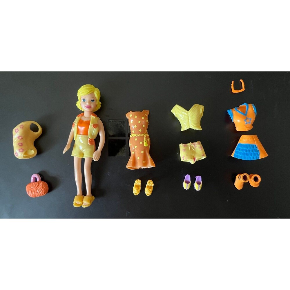 Vintage Polly Pocket Blond doll with Clothes